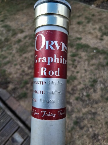 Orvis graphite rod 8ft - 3", #7