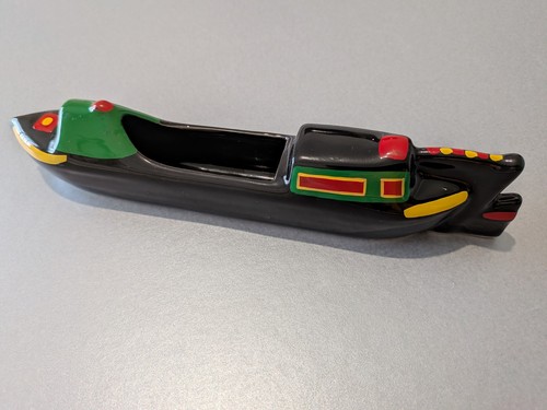 Ceramic narrow boat ornament - narrow,