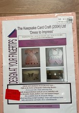 Glitter Girls Keepsake Card Dress to Impress Embossing Board Double Sided A4