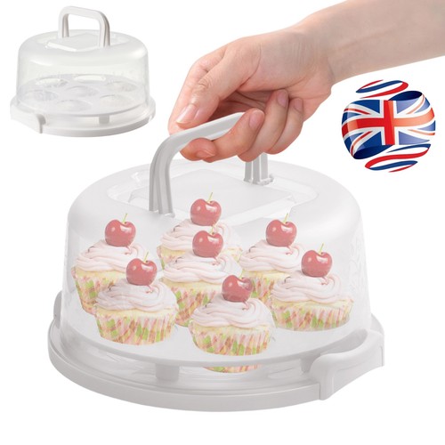 Plastic round cake carrier - plastic,