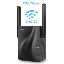 Rockspace AC1200 WiFi Range Extender Dual Band 2.4G/5G Signal Booster Repeater
