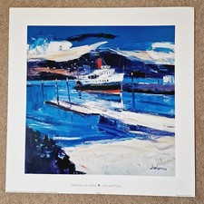 Scottish Art Print JoLoMo Maid of the Loch Balloch 40x40cm Paddle Steamer Print