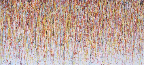 250x112cm abstract canvas - 250x112cm,