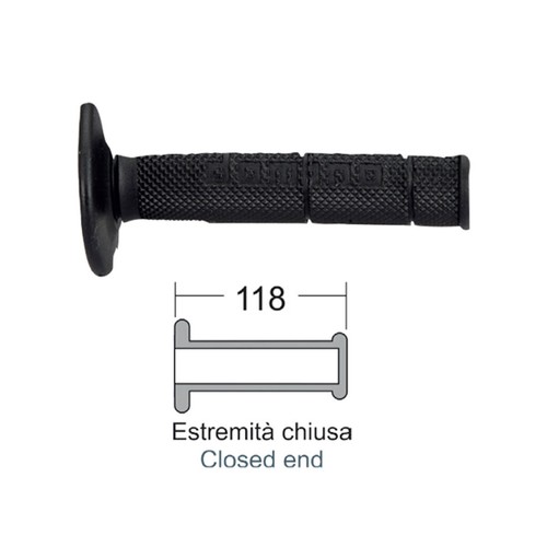 Pair black cross - black,