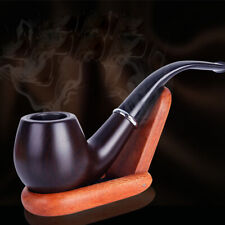 Durable Vintage Wood Wooden Enchase Pipe Smoking Tobacco Cigar Smoking Pipe 