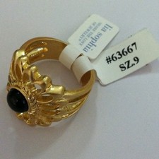Lia Sophia Kabloom Gold Ring Size 9