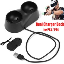 Dual Charger Dock for PS3 / PS4 VR Motion Controller Playstation Move Controller