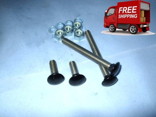 Matt black bumper bolt set - matt, for