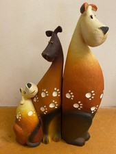 ARTFORUM FARMYARD FUN DOGS - ROVER BOO-BOO & DIGGER COLLECTABLE ORNAMENTS