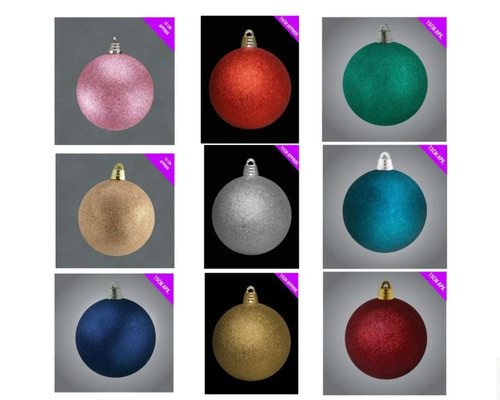 Giant christmas glitter bauble - giant,