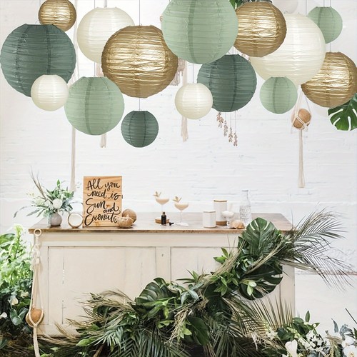 Round lampshades sage - round,