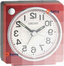 Seiko Alarm Clock, red, Rectangular