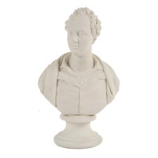Victorian Miniature Parian Bust of Lord Byron