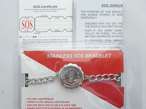 Sos bracelet medical info - bracelet,