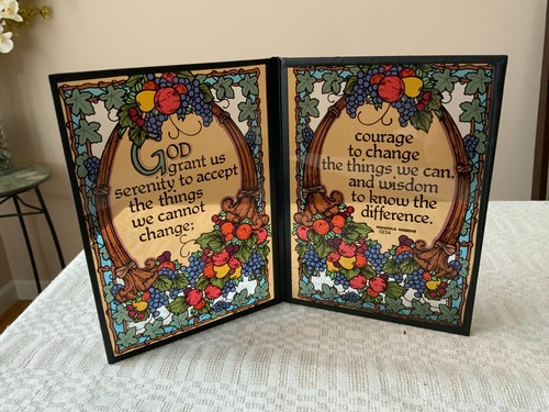 Mini table top painted glass