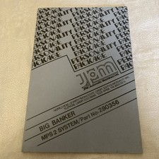 JPM - Big Banker Fruit Machine Manual
