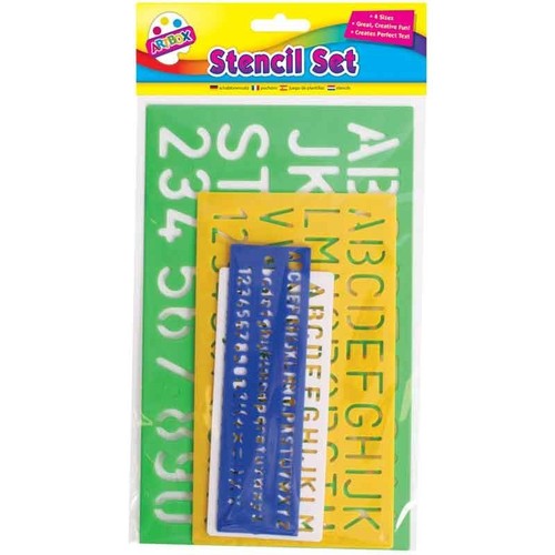 Stencils alphabet upper - stencils,