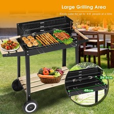 Charcoal Grill Rectangular BBQ