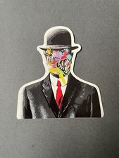 Martin Whatson ‘Son of Man’ René Magritte Sticker 10 X 9cm