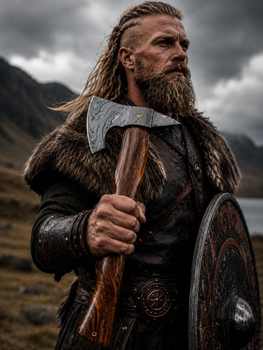 Handmade viking axe damascus - handmade,