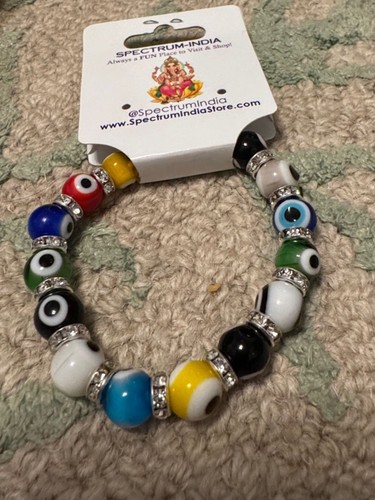 Glass bead elastic evil - , eye
