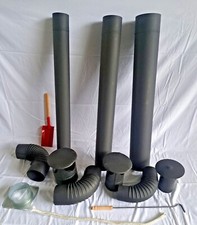 4" 5" 6" BLACK FLUE PIPE ELBOW
