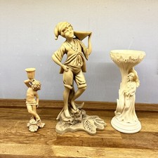 Joblot sculptures Italian Lady Figural Alabaster Lucchesi - Faro & resin figures