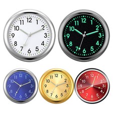 1× Mini Car Dashboard Clock Stick-On Watch Accessories For Truck Boat Vehicle UK