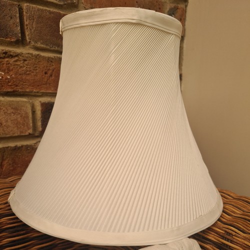 Pair white lamp shades - of,