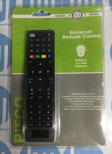 Pifco universal remote control - pifco,