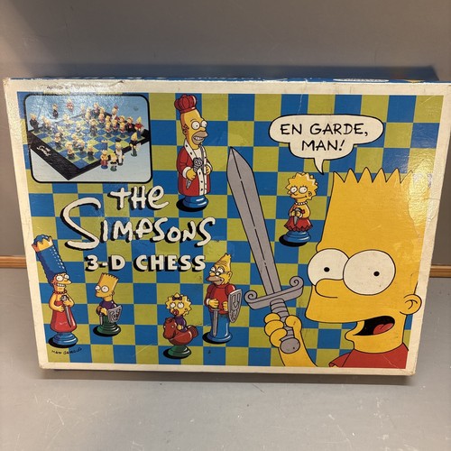 The simpsons chess set - 3d,
