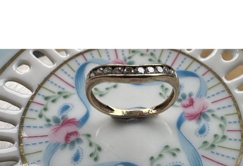 Vintage carat gold wishbone - 9,