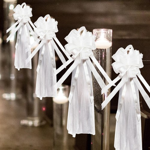 Wedding pew bow - 4x,