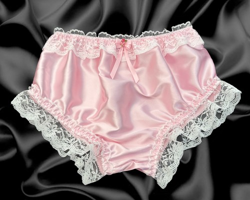 Adult mens baby - pink, satin