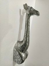 Giraffe Large Wall Mount Metal Giraffe Head 20 inches Sculpture Statue