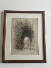 Frank Milton Armington (1876 – 1941) Canadian Artist Dry point Etching Signed.