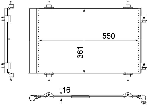 Mahle aircon condenser simple - mahle,