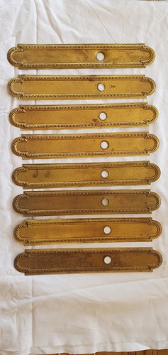 Antique brass finger plate - antique,
