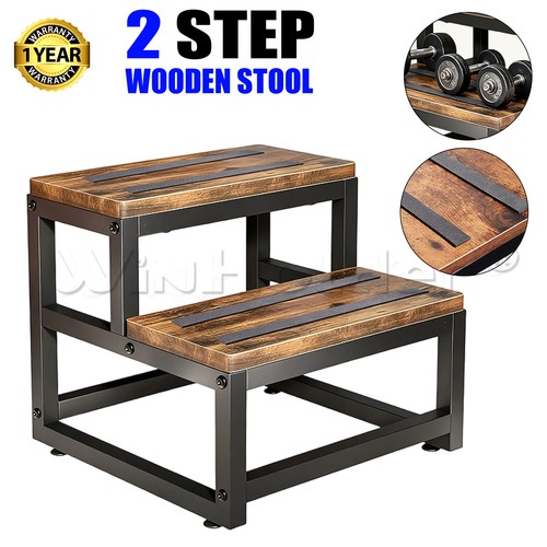 2step wooden step stool - 2step,