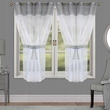 PAIR READY- MADE net CURTAINS