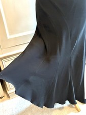 Michel Ambers asymmetric Black Witchy goth Long Skirt Size 10