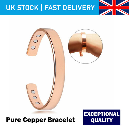 Men copper magnetic bracelet - copper,