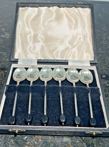 Epns coffee bean spoons boxed - epns,