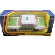 Vintage Corgi 412 Mercedes-Benz 240D Polizei German Police Car Box Diecast 1:43
