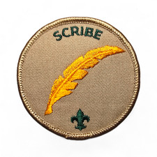 BSA Scribe Position Patch Boy