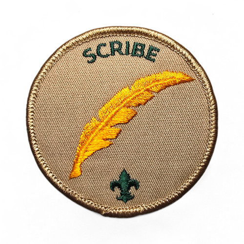 Bsa scribe position patch - scribe, boy