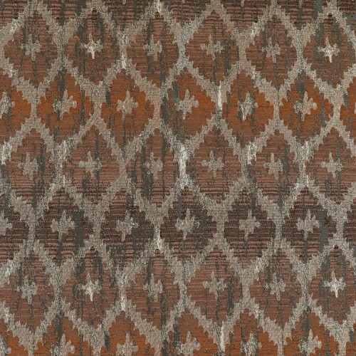 Brown tribal upholstery - brown,