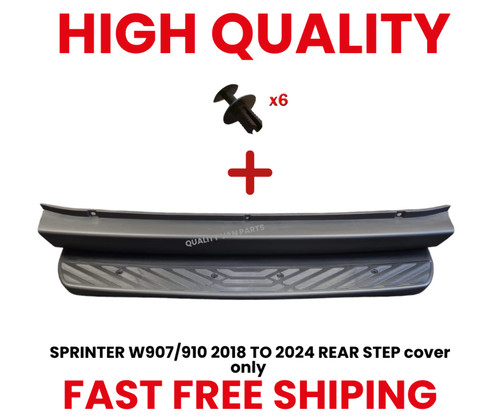 Rear plastic step cover for - plastic,