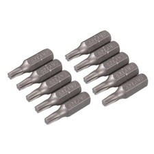 Silverline T5, T6 or T8  Cr-V Screwdriver Bits 10pk