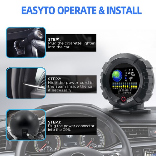 X95 gps hud car - gps, head